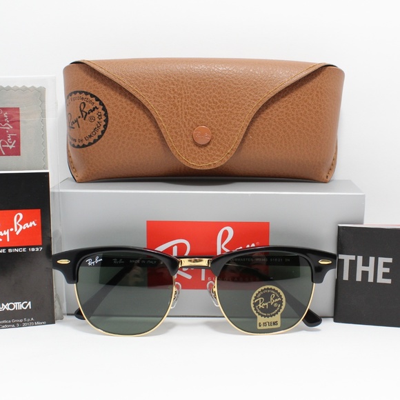 Ray-Ban Other - RAY-BAN 3016 W0365 BLACK/ARISTA GOLD CLUB-MASTER